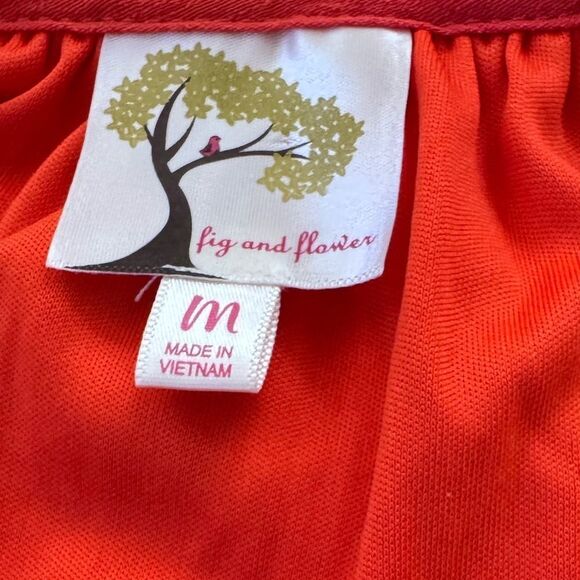 Embroidered Blouse ~ boho floral ~ Anthropologie fig & flower sz m - Picture 5 of 7